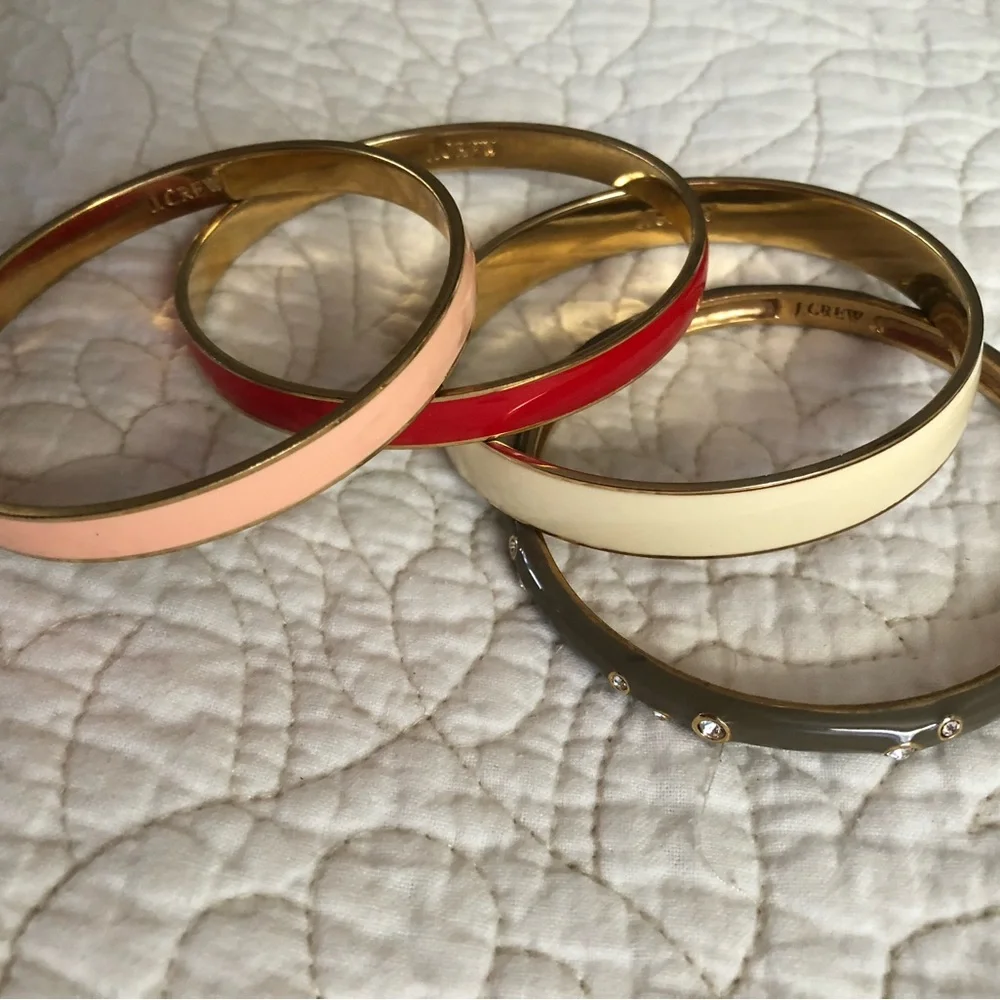 🎉SALE!!🎉 J. Crew Set of 4 Bangle Bracelets - Picture 1 of 6